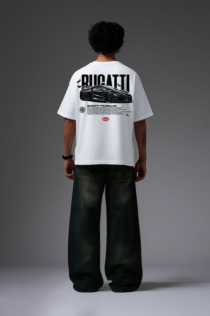 BUGGATI WHITE OVERSIZED T SHIRT