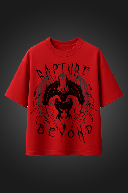 RAPTURE RED OVERSIZED T SHIRT