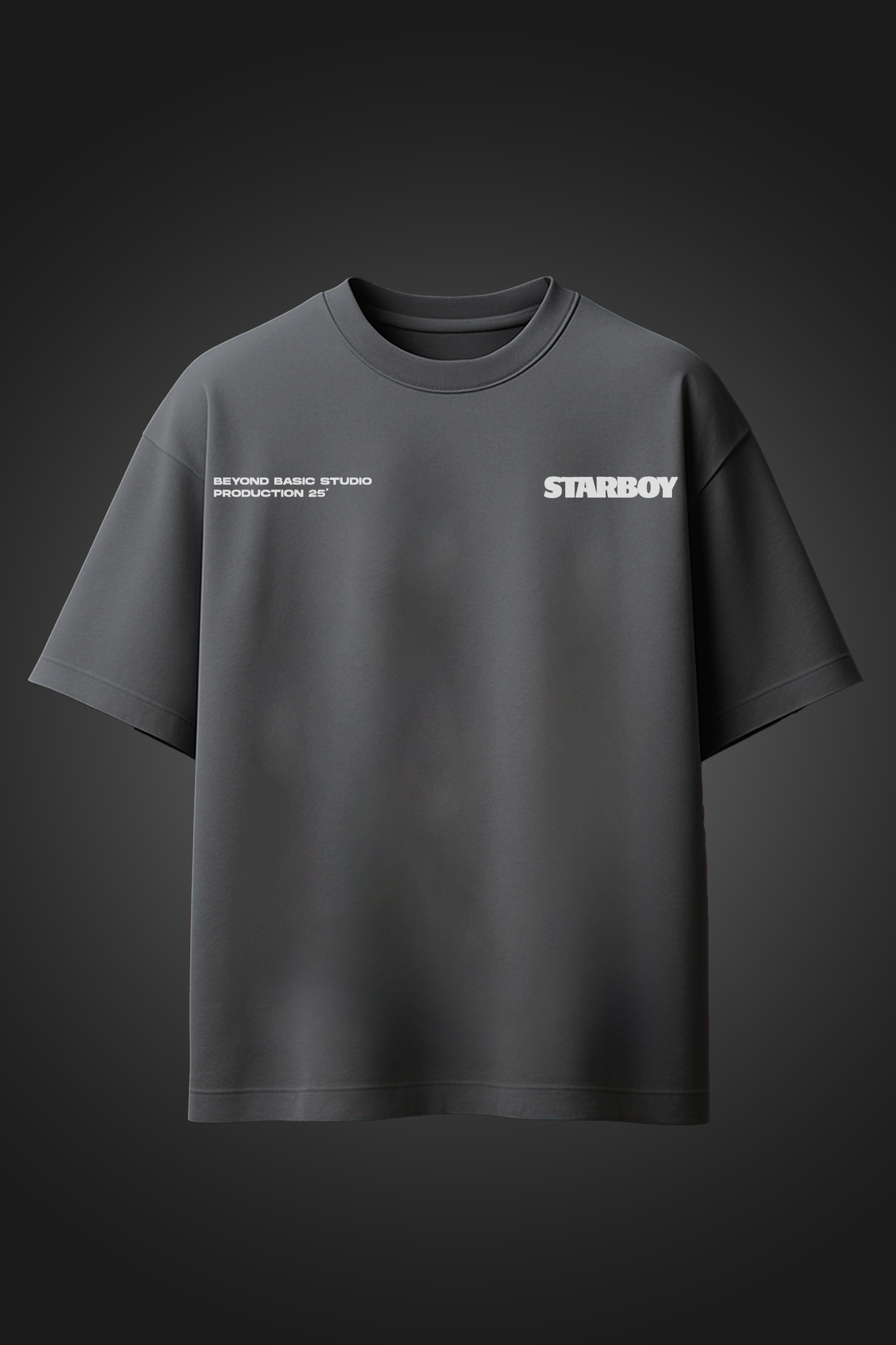 STARBOY GREY OVERSIZED TSHIRT