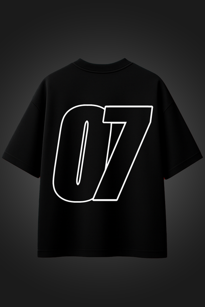 star 07 black oversized t shirt