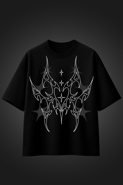 star 07 black oversized t shirt