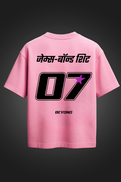 BEYOND 07 PINK OVERSIZED T SHIRT