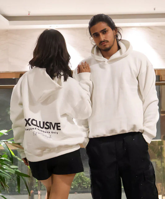 Oversized Hoodie- White Exclusive